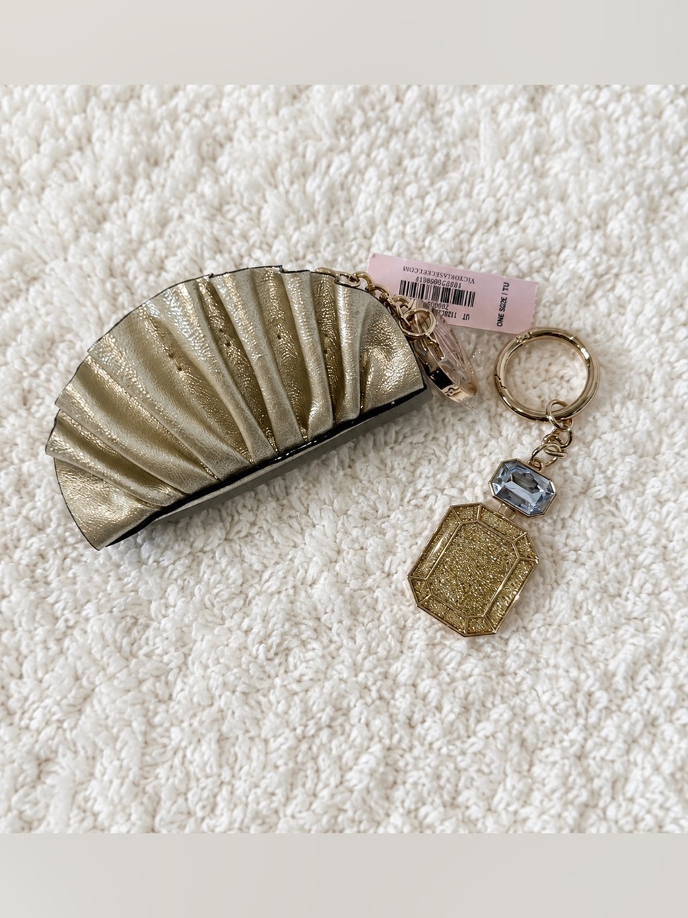Victoria’s Secret Bombshell Limited Edition Keychain. And Shell mini pouch